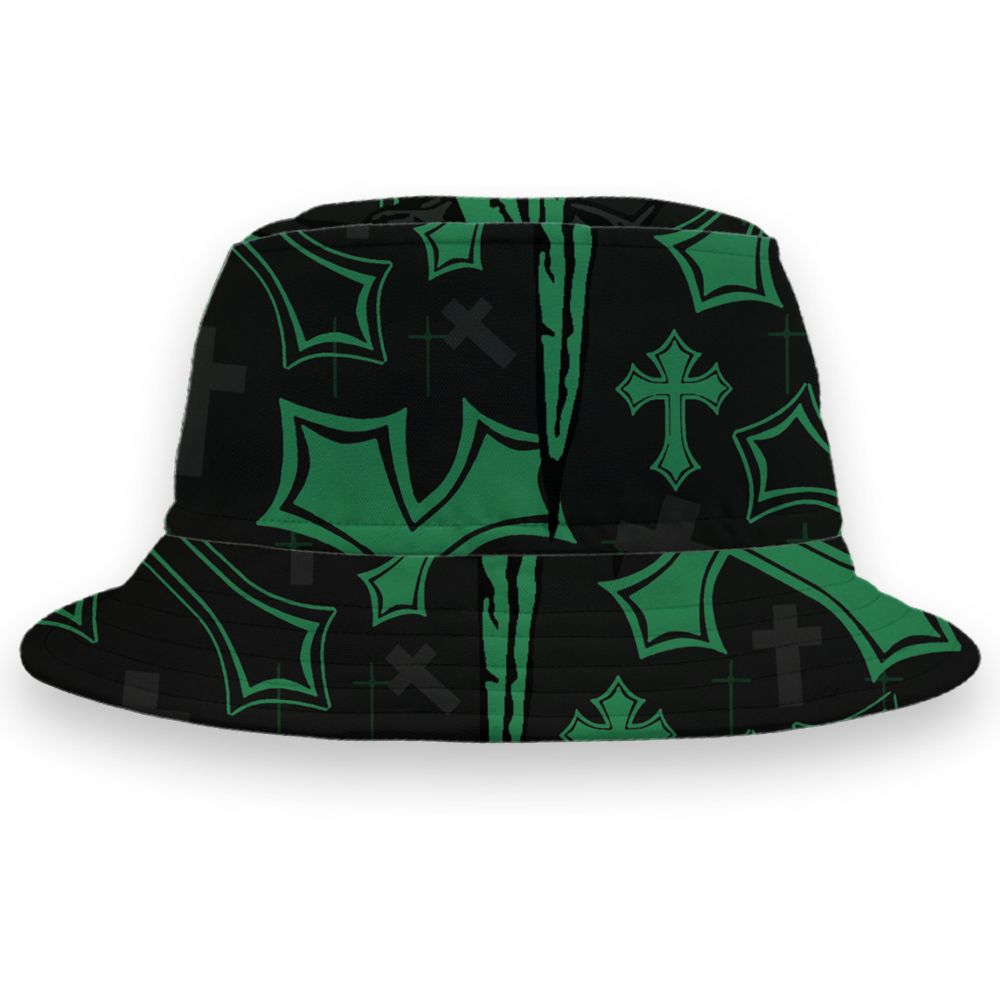 Spizike-Pine-Green-Black-Anthracite-NastyJamz-Bucket-Hat-Match-God-Got-Me-3D-All-Over-Print