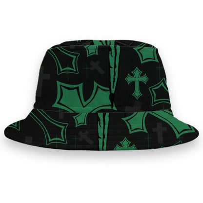 Spizike-Pine-Green-Black-Anthracite-NastyJamz-Bucket-Hat-Match-God-Got-Me-3D-All-Over-Print