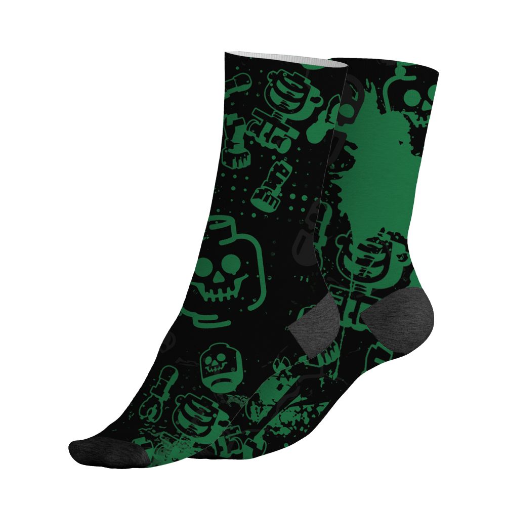 Spizike-Pine-Green-Black-Anthracite-NastyJamz-Socks-Match-Glowing-Heart-Inside-All-Over-Print