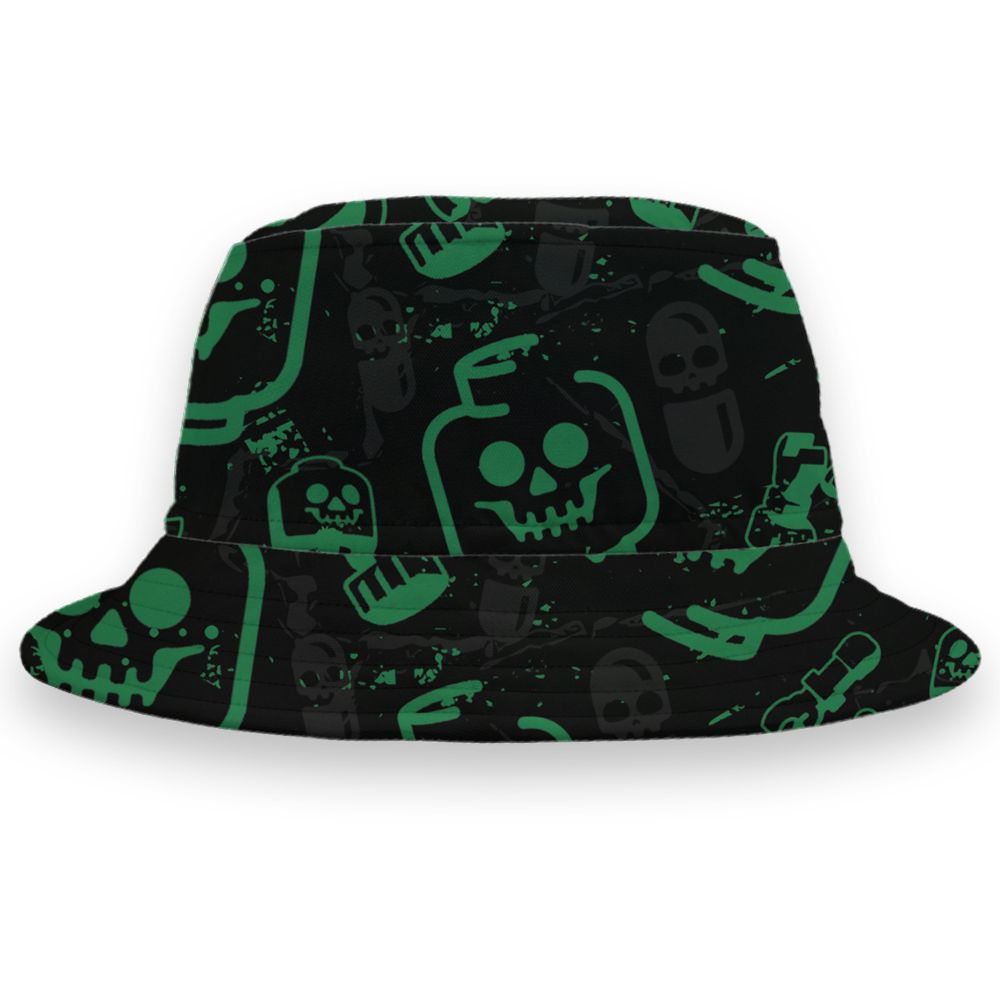 Spizike-Pine-Green-Black-Anthracite-NastyJamz-Bucket-Hat-Match-Glowing-Heart-Inside-3D-All-Over-Print