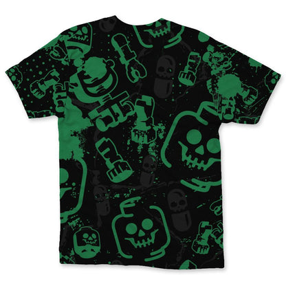 Spizike-Pine-Green-Black-Anthracite-NastyJamz-T-Shirt-Match-Glowing-Heart-Inside-All-Over-Print