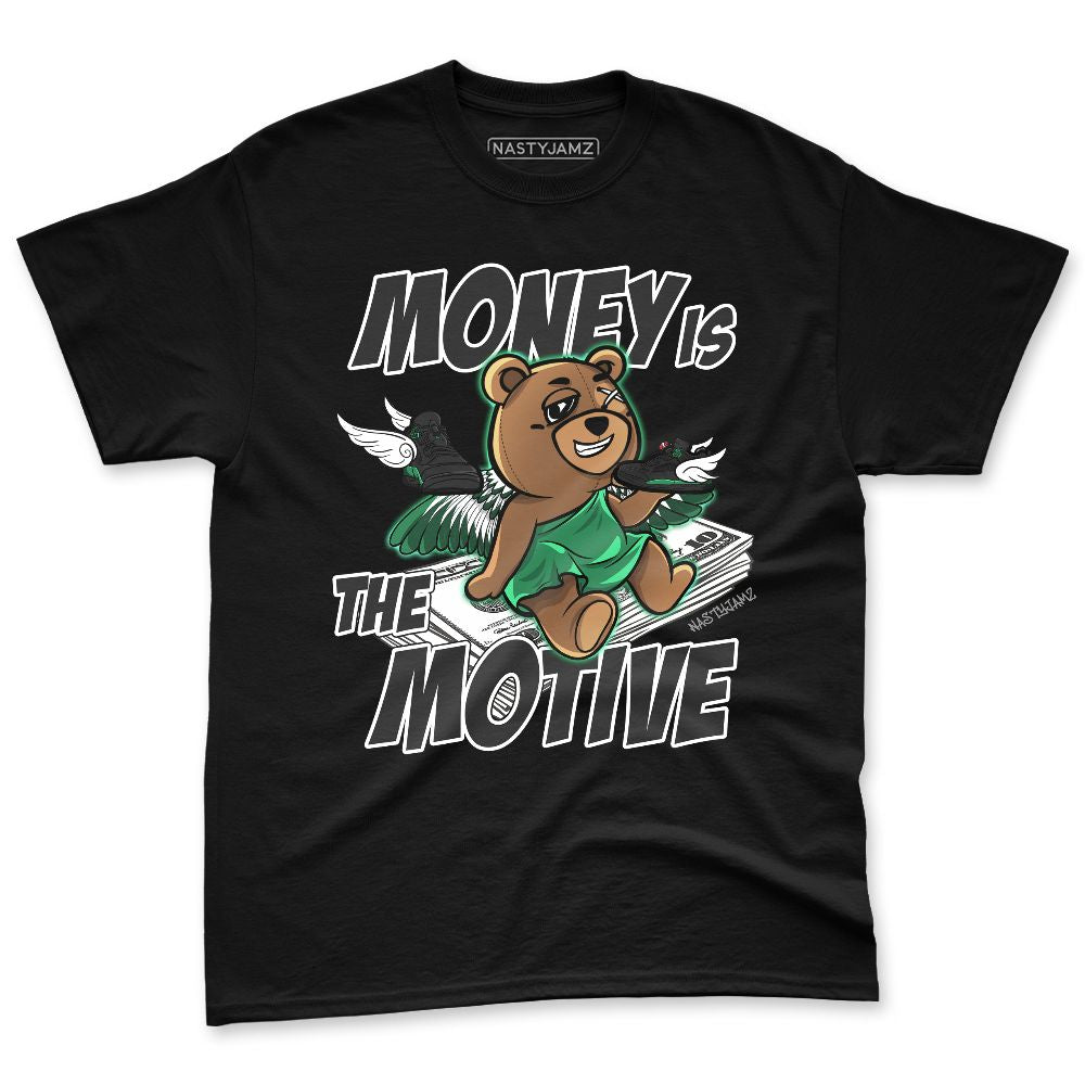 Spizike-Pine-Green-Black-Anthracite-NastyJamz-Premium-T-Shirt-Match-Money-Motive-Angel
