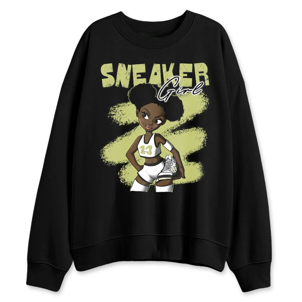Luminous-Green-5s-NastyJamz-Sweatshirt-Match-Black-Sneaker-Girl