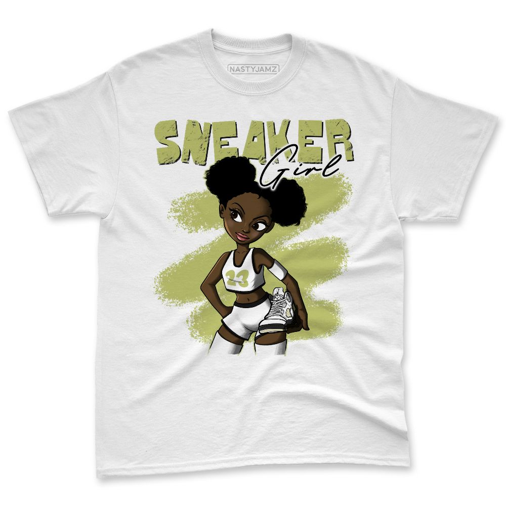 Luminous-Green-5s-NastyJamz-Premium-T-Shirt-Match-Black-Sneaker-Girl