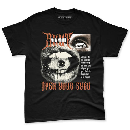 AM-Waffle-Racer-Orange-NastyJamz-Premium-T-Shirt-Match-Shut-Your-Mouth