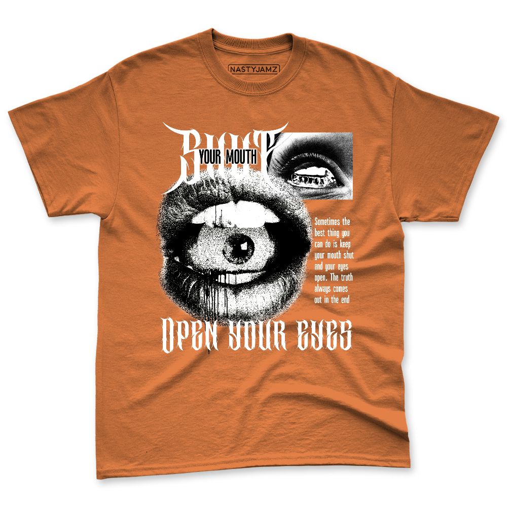 AM-Waffle-Racer-Orange-NastyJamz-Premium-T-Shirt-Match-Shut-Your-Mouth