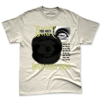 Luminous-Green-5s-NastyJamz-Premium-T-Shirt-Match-Shut-Your-Mouth