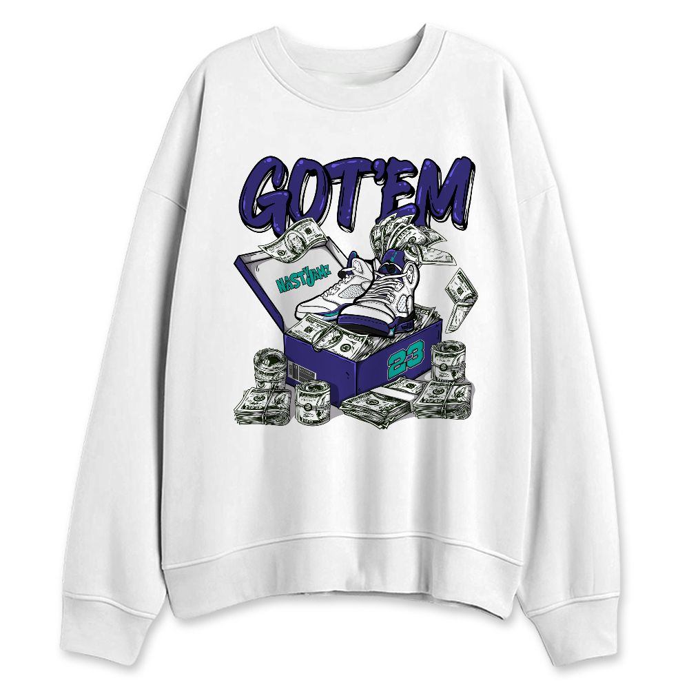 Grape-5s-NastyJamz-Sweatshirt-Match-Dollar-Sneaker-Box
