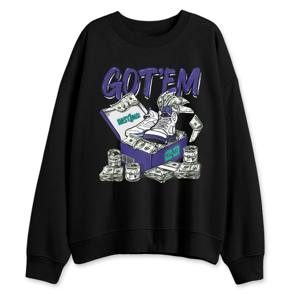 Grape-5s-NastyJamz-Sweatshirt-Match-Dollar-Sneaker-Box
