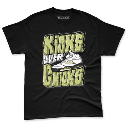 Luminous-Green-5s-NastyJamz-Premium-T-Shirt-Match-Kicks-Over-Chicks