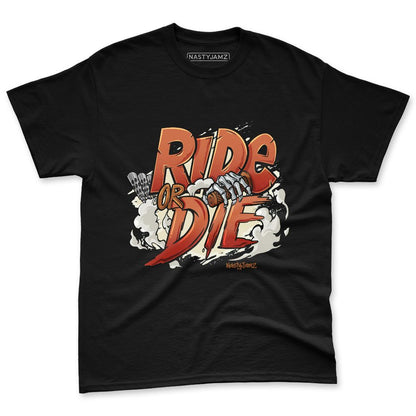 AM-Waffle-Racer-Orange-NastyJamz-Premium-T-Shirt-Match-Ride-Or-Die