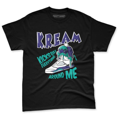 Grape-5s-NastyJamz-Premium-T-Shirt-Match-Kream-Sneaker