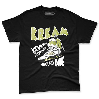 Luminous-Green-5s-NastyJamz-Premium-T-Shirt-Match-Kream-Sneaker