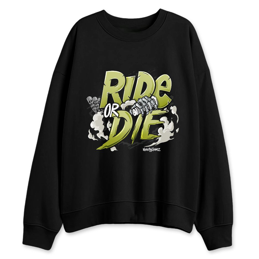 Luminous-Green-5s-NastyJamz-Sweatshirt-Match-Ride-Or-Die