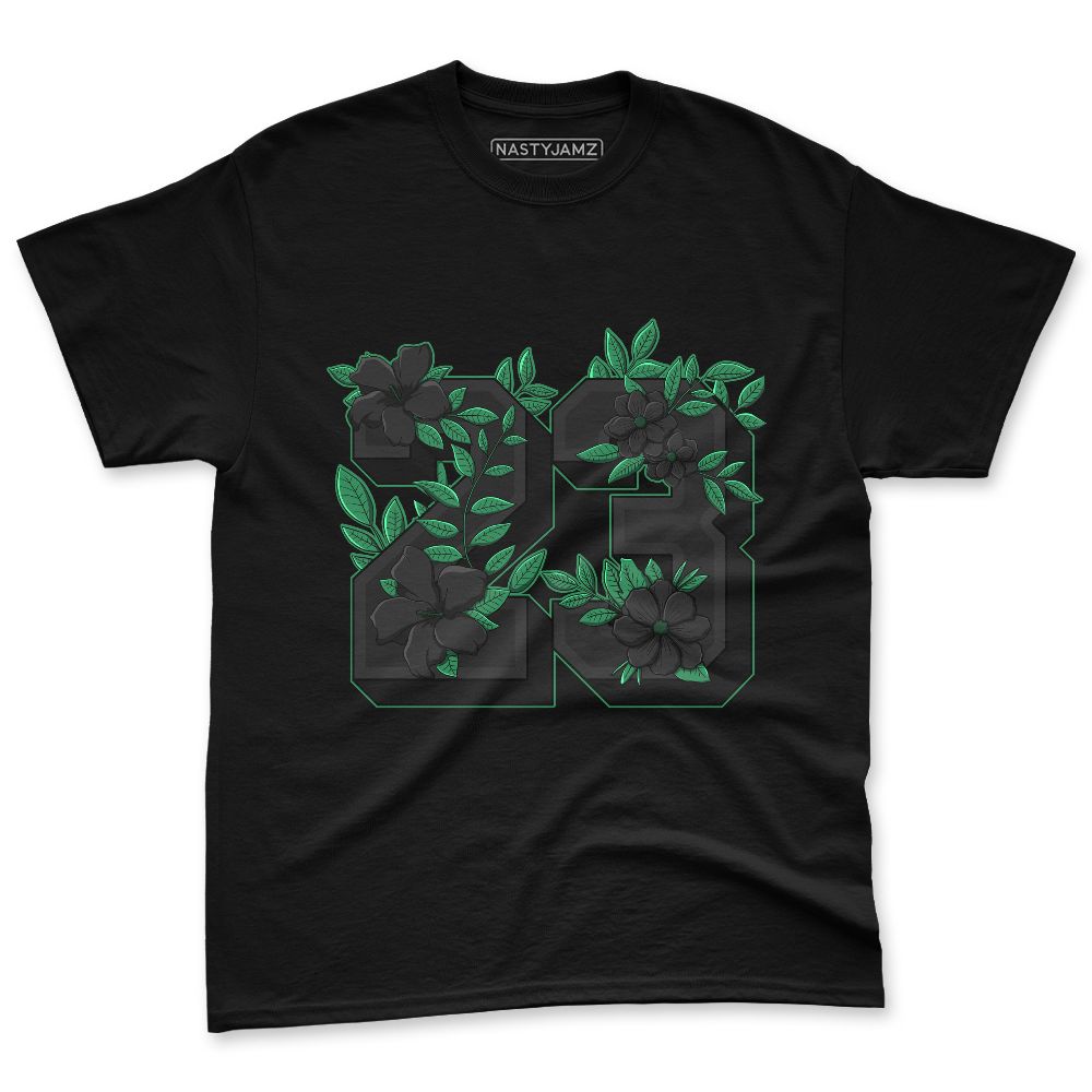 Spizike-Pine-Green-Black-Anthracite-NastyJamz-Premium-T-Shirt-Match-23-Floral