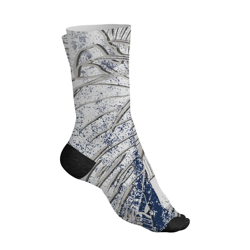 Navy-4s-NastyJamz-Socks-Match-Urban-Tropic-3D-All-Over-Print