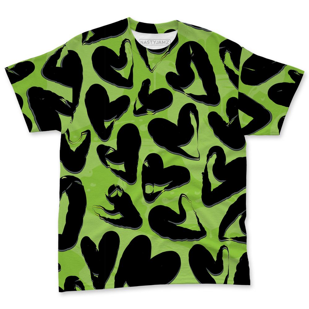 Air-Foamposite-One-Black-Volt-NastyJamz-T-Shirt-Match-Heart-Flow-3D-All-Over-Print