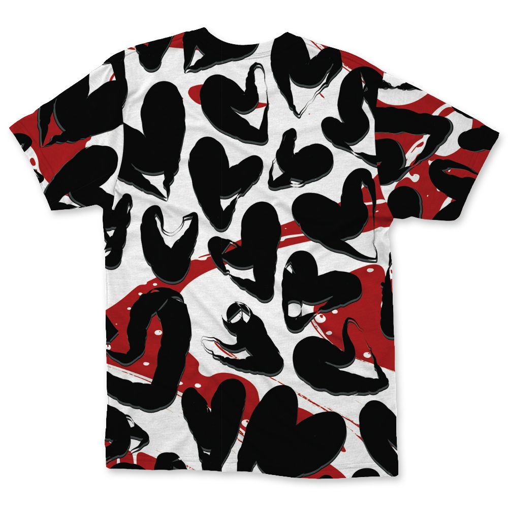 Low-Bred-11s-NastyJamz-T-Shirt-Match-Heart-Flow-3D-All-Over-Print