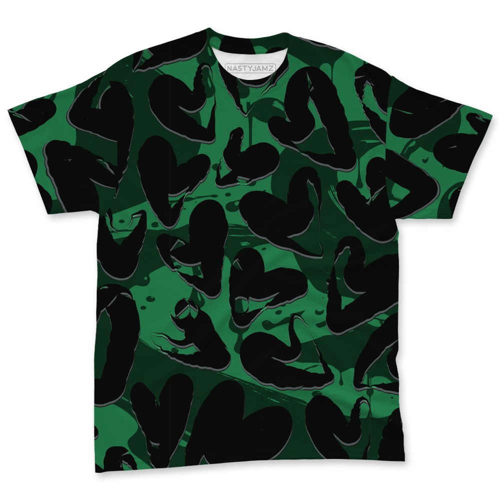 Spizike-Pine-Green-Black-Anthracite-NastyJamz-T-Shirt-Match-Heart-Flow-3D-All-Over-Print