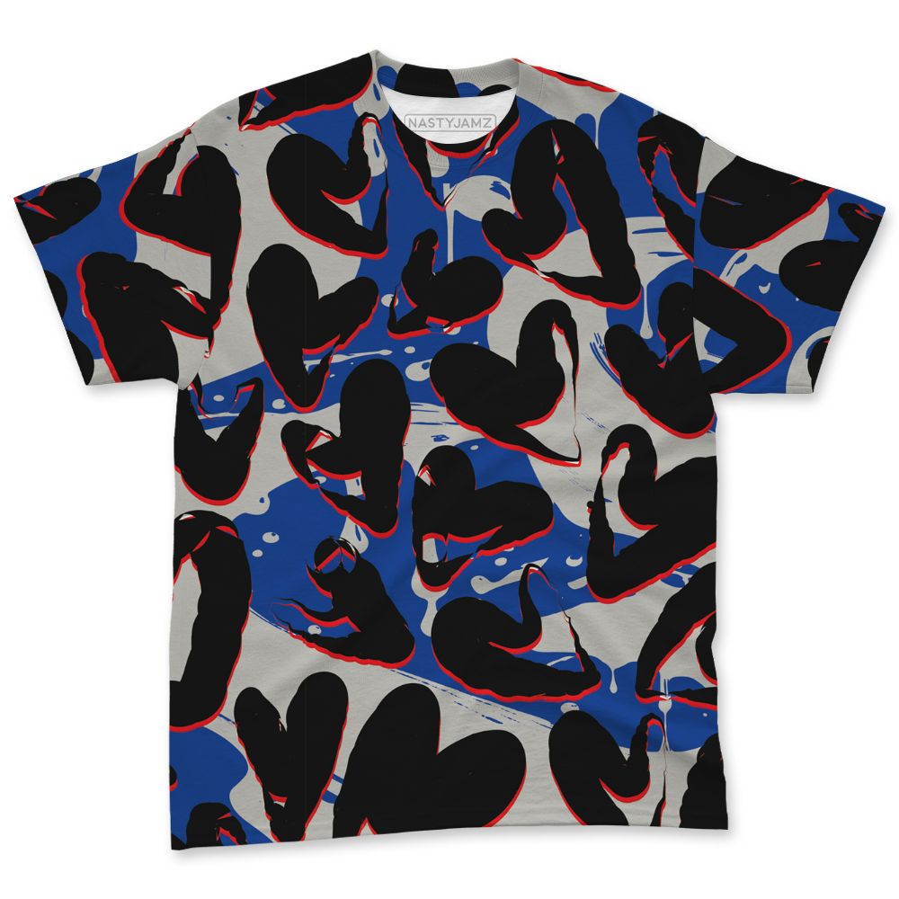 Rare-Air-4s-NastyJamz-T-Shirt-Match-Heart-Flow-3D-All-Over-Print
