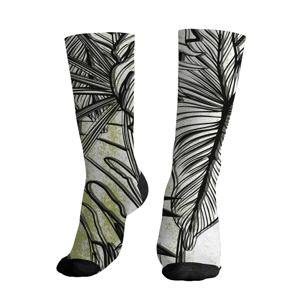 Luminous-Green-5s-NastyJamz-Socks-Match-Urban-Tropic-3D-All-Over-Print