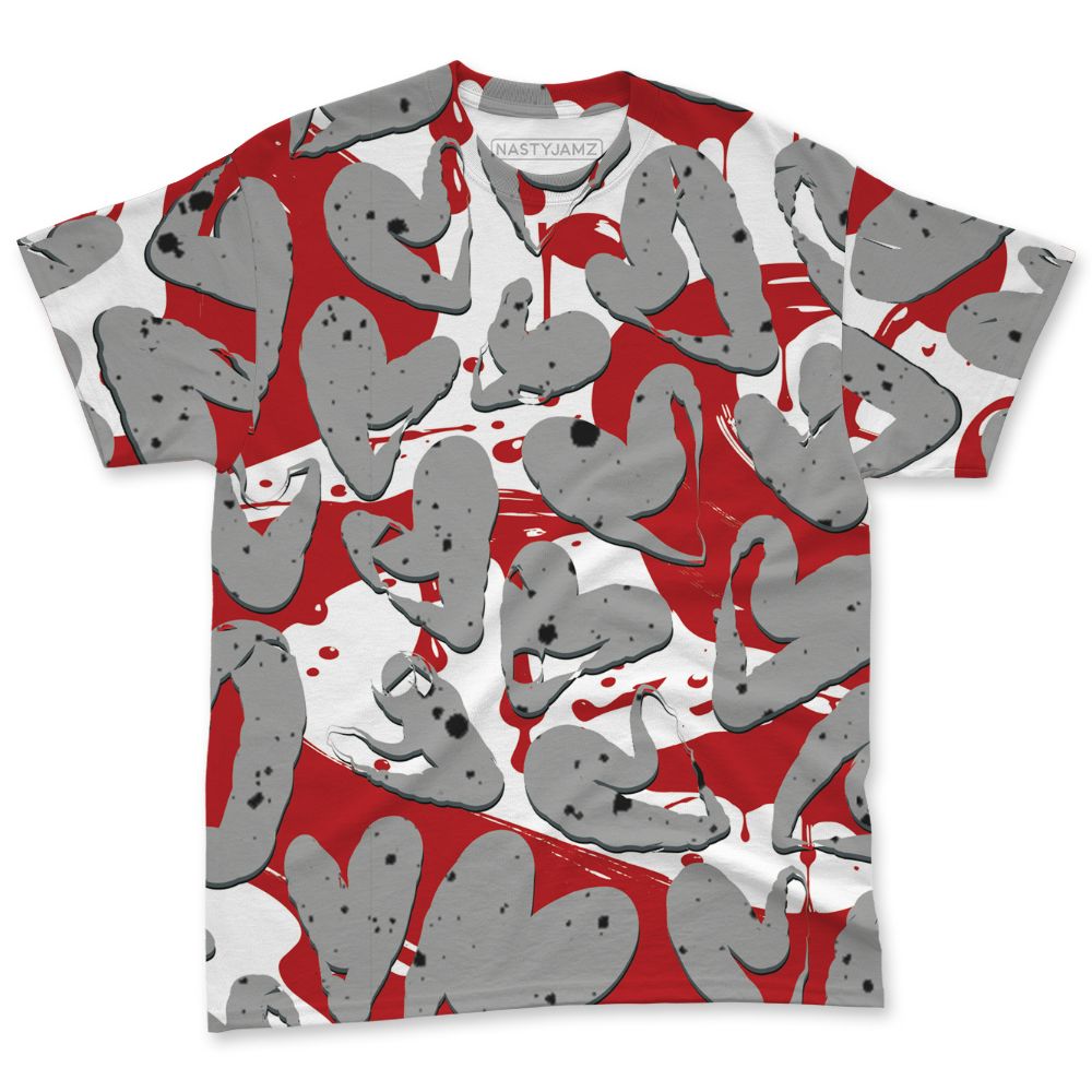 White-Cement-4s-NastyJamz-T-Shirt-Match-Heart-Flow-3D-All-Over-Print