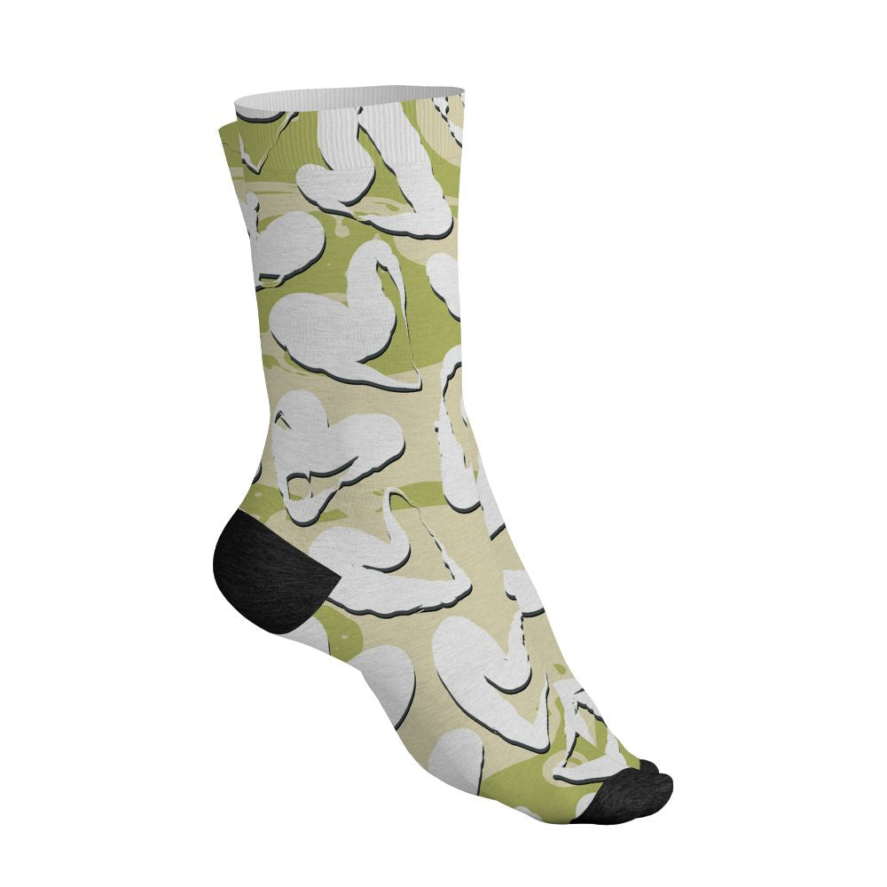 Luminous-Green-5s-NastyJamz-Socks-Match-Heart-Flow-3D-All-Over-Print