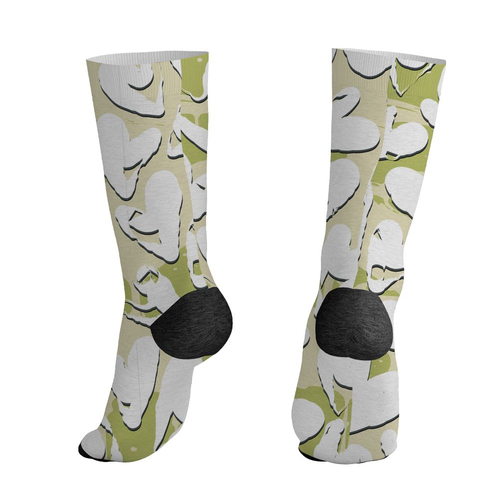 Luminous-Green-5s-NastyJamz-Socks-Match-Heart-Flow-3D-All-Over-Print