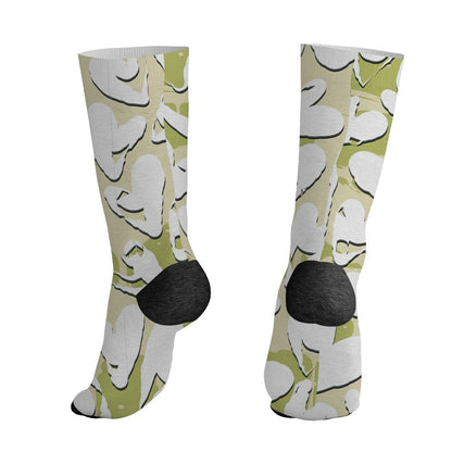 Luminous-Green-5s-NastyJamz-Socks-Match-Heart-Flow-3D-All-Over-Print