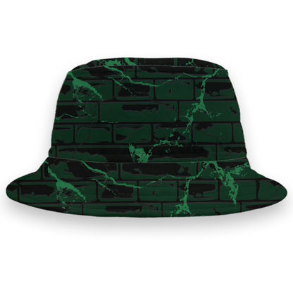 Spizike-Pine-Green-Black-Anthracite-NastyJamz-Bucket-Hat-Match-Hard-Times-3D-All-Over-Print