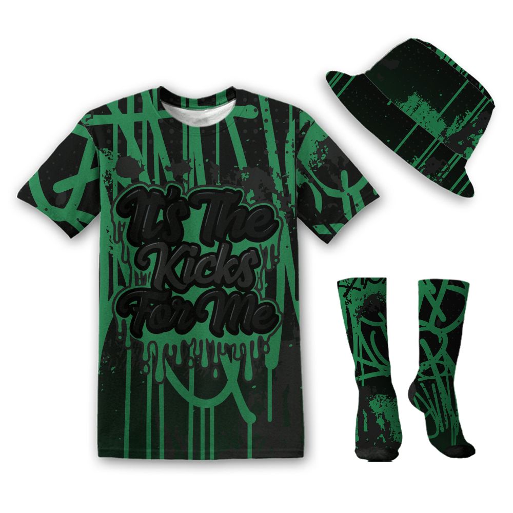 Spizike-Pine-Green-Black-Anthracite-NastyJamz-Drip-Set-Match-Its-The-Kicks-3D-All-Over-Print