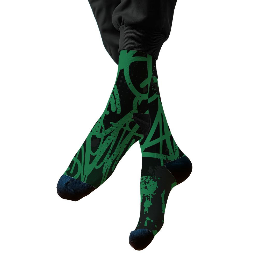 Spizike-Pine-Green-Black-Anthracite-NastyJamz-Drip-Set-Match-Its-The-Kicks-3D-All-Over-Print