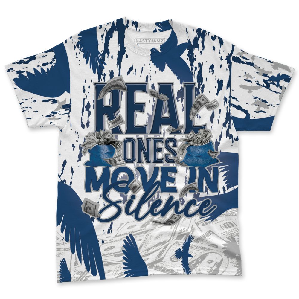 French-Blue-12s-NastyJamz-T-Shirt-Match-Move-In-Silence-Money-All-Over-Print