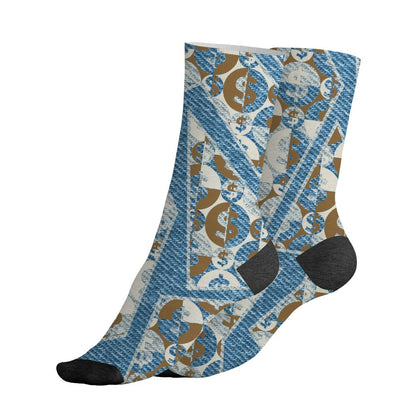 Denim-Worn-Blue-4s-NastyJamz-Socks-Match-My-Mind-On-My-Money-BER-3D-All-Over-Print