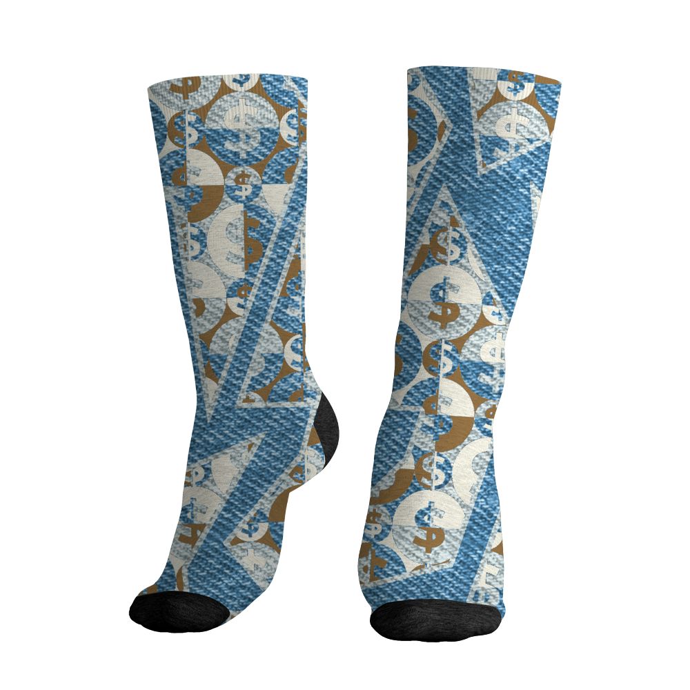 Denim-Worn-Blue-4s-NastyJamz-Socks-Match-My-Mind-On-My-Money-BER-3D-All-Over-Print