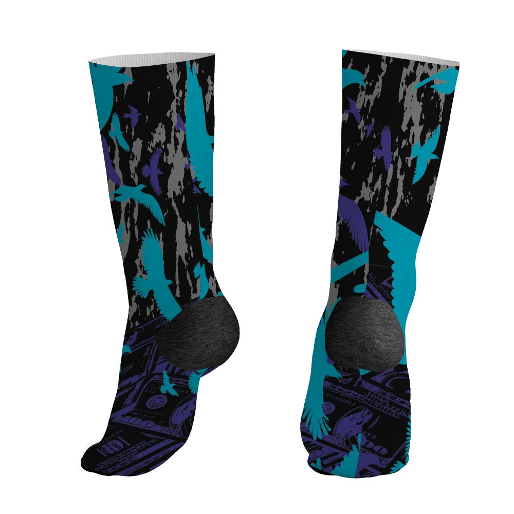 Aqua-8s-NastyJamz-Socks-Match-Move-In-Silence-Money-3D-All-Over-Print