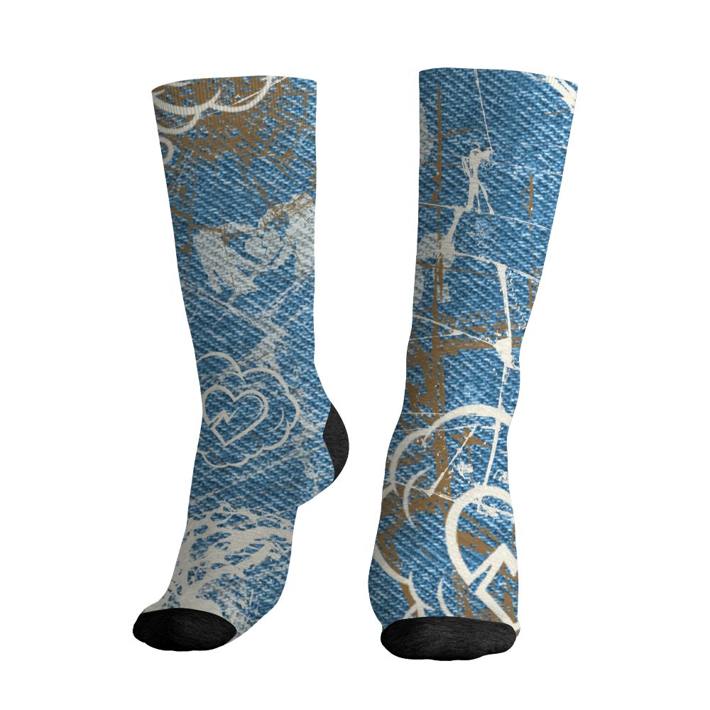 Denim-Worn-Blue-4s-NastyJamz-Socks-Match-BER-Broken-Beats-3D-All-Over-Print