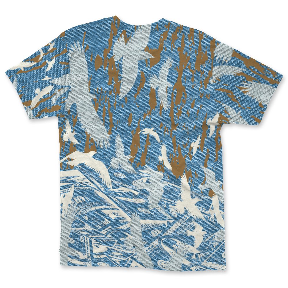 Denim-Worn-Blue-4s-NastyJamz-T-Shirt-Match-Move-In-Silence-Money-3D-All-Over-Print