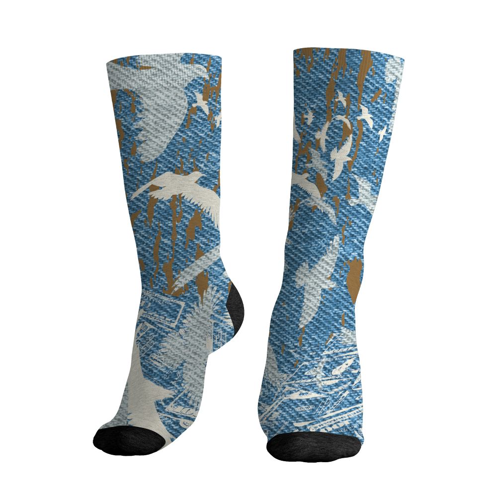 Denim-Worn-Blue-4s-NastyJamz-Socks-Match-Move-In-Silence-Money-3D-All-Over-Print