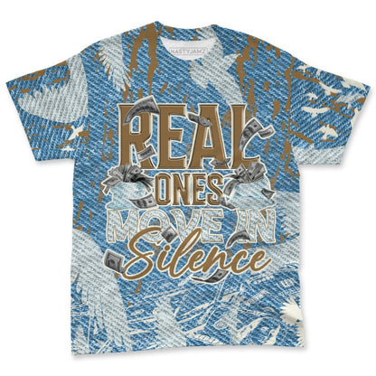 Denim-Worn-Blue-4s-NastyJamz-T-Shirt-Match-Move-In-Silence-Money-3D-All-Over-Print