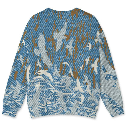 Denim-Worn-Blue-4s-NastyJamz-Sweatshirt-Match-Move-In-Silence-Money-3D-All-Over-Print