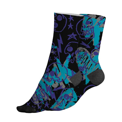 Aqua-8s-NastyJamz-Socks-Match-Love-Rock-3D-All-Over-Print
