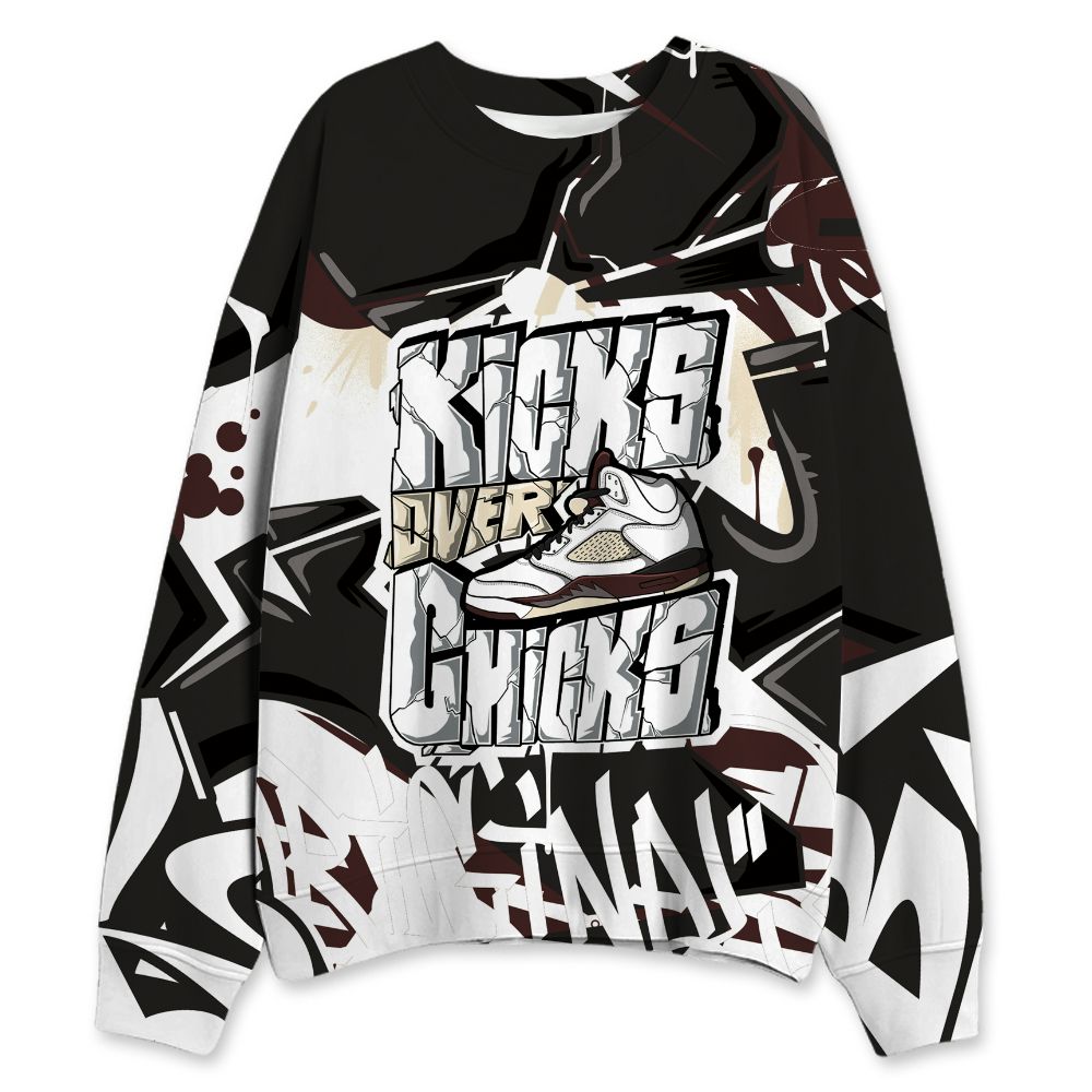 Black-Collective-5s-NastyJamz-Sweatshirt-Match-Kicks-Over-Chicks-3D-All-Over-Print