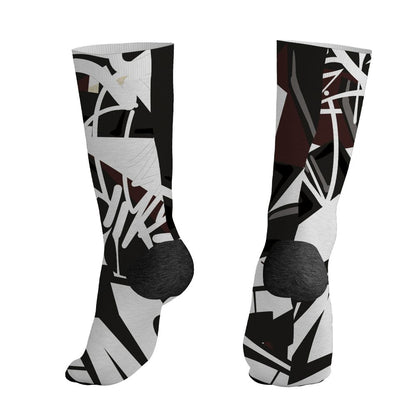 Black-Collective-5s-NastyJamz-Socks-Match-Kicks-Over-Chicks-3D-All-Over-Print