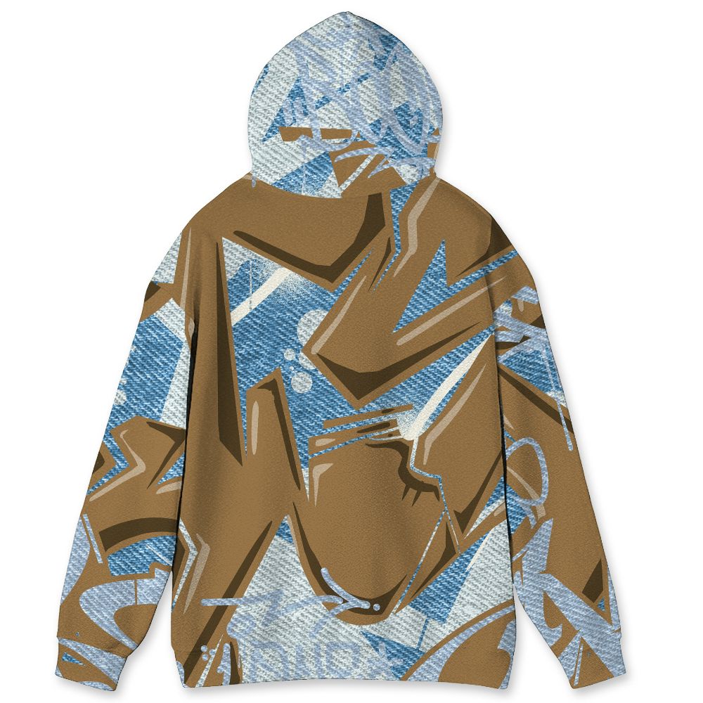 Denim-Worn-Blue-4s-NastyJamz-Hoodie-Match-Kicks-Over-Chicks-3D-All-Over-Print