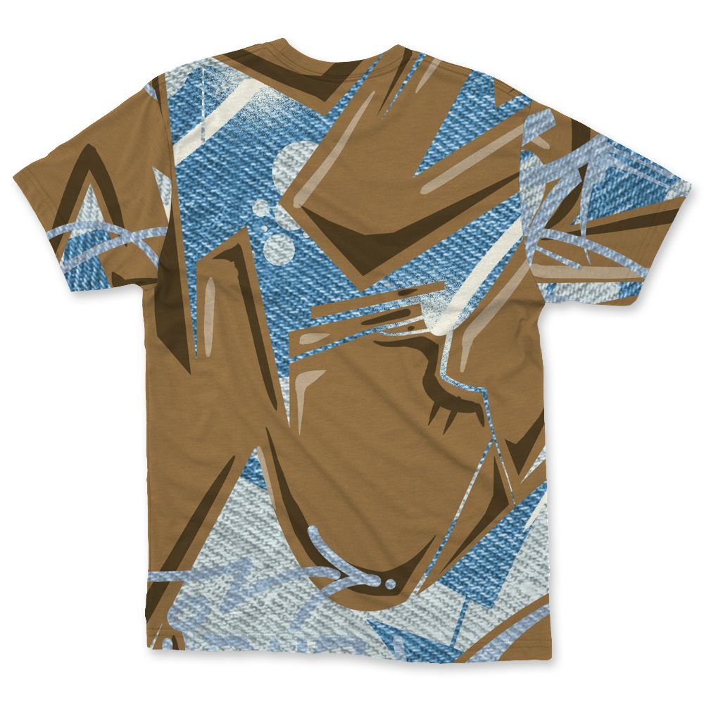 Denim-Worn-Blue-4s-NastyJamz-T-Shirt-Match-Kicks-Over-Chicks-3D-All-Over-Print