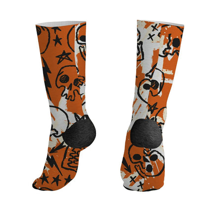 AJ 1 Shattered Backboard.NastyJamz Socks Match.Love Rock Pattern 3D