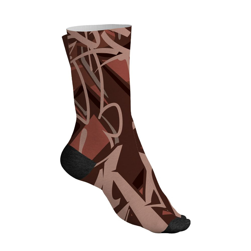 Spizike-Canyon-Rust-NastyJamz-Socks-Match-Kicks-Over-Chicks-3D-All-Over-Print