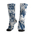 AJ 12 French Blue.NastyJamz Socks Match.Love Rock Pattern 3D