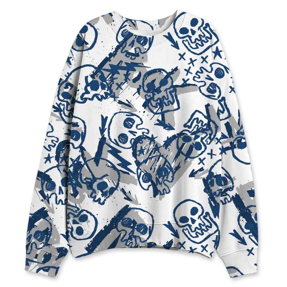 French-Blue-12s-NastyJamz-Sweatshirt-Match-Love-Rock-Pattern-All-Over-Print